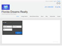 Tablet Screenshot of floridadreamsrealty.com